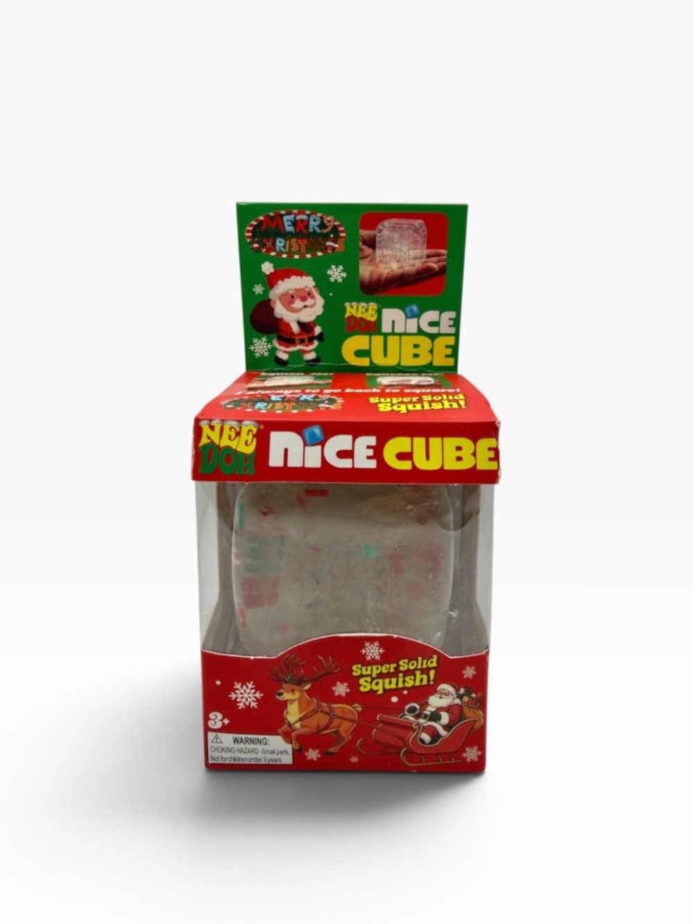 NeeDoh Nice Cube Christmas Sensory Fidget Toy – Stress Relief